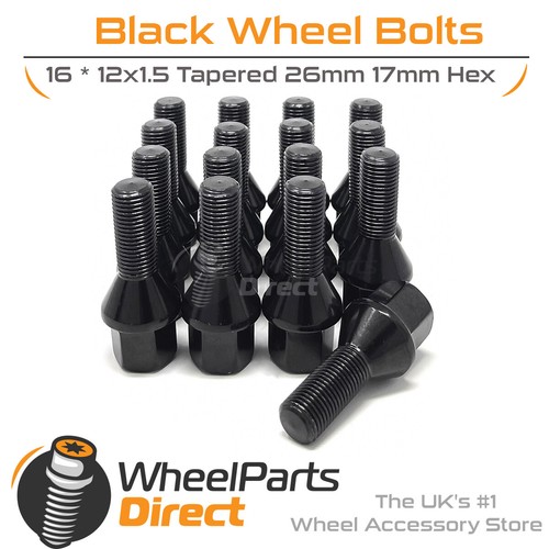 Wheel bolts black for - bolts, (16)