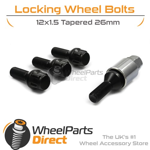 Black 12x1 lock - 12x1.5, for